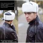 Naval Officer Fur Hat · White Sheared Beaver