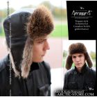 MEN’S TRAPPER HAT · BEAVER FUR · LEATHER
