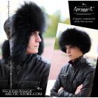 MEN’S TRAPPER HAT · BLACK RACCOON FUR · LEATHER