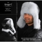 MEN’S TRAPPER HAT · POLAR FOX FUR · LEATHER