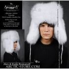 Siberian ushanka, White fox