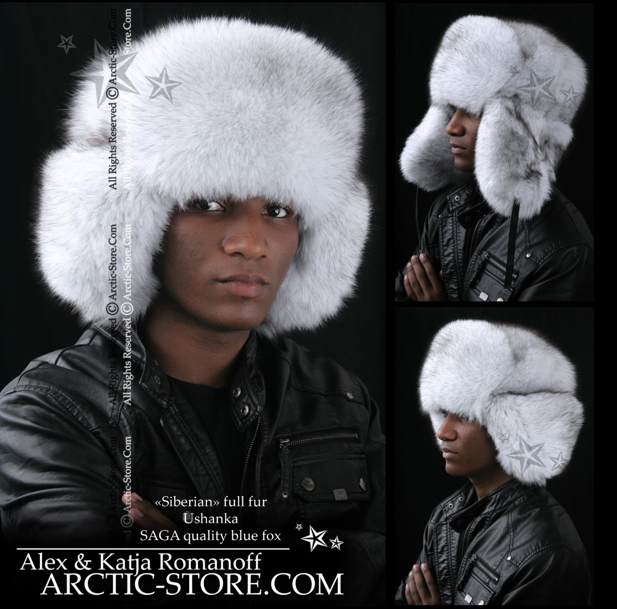 Siberian ushanka, polar fox