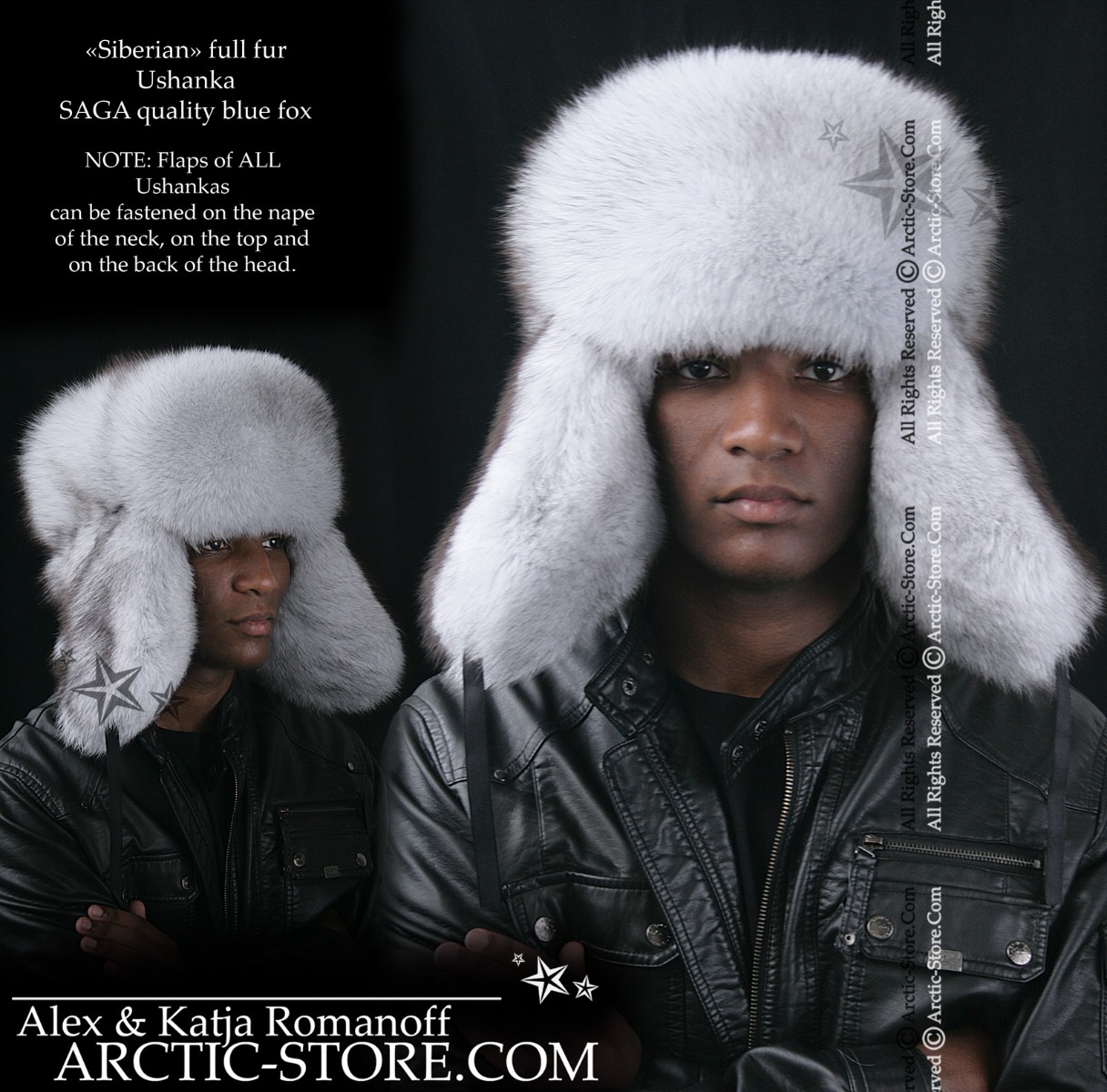 Siberian ushanka, polar fox