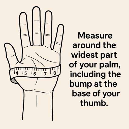 How to measure your hand size for mittens